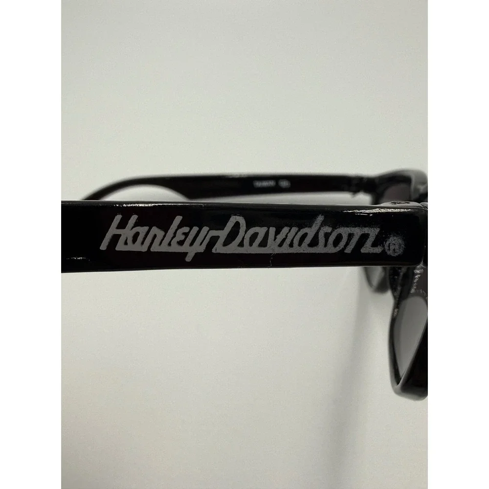 Harley Davidson Sunglasses Black Rectangle Frame Biker Shades with Case 1319‎